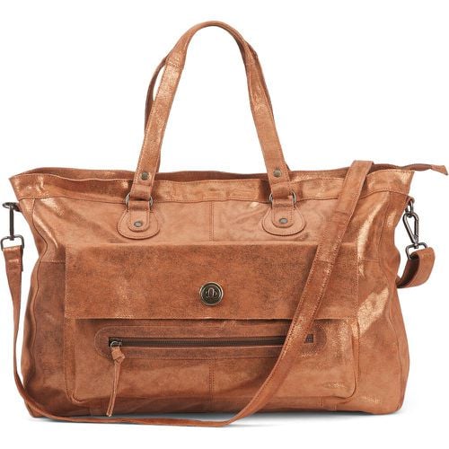 Totally Royal Leather Handbag - Pieces - Modalova