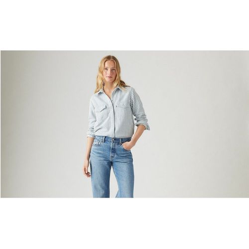 Striped Denim Shirt in Cotton/Hemp with Long Sleeves - Levi's - Modalova