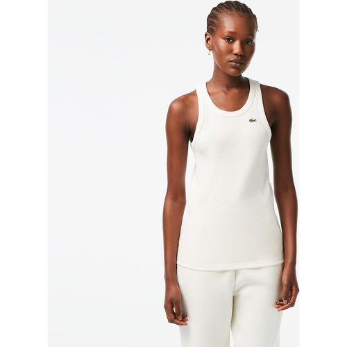 Ribbed Cotton Vest Top - Lacoste - Modalova