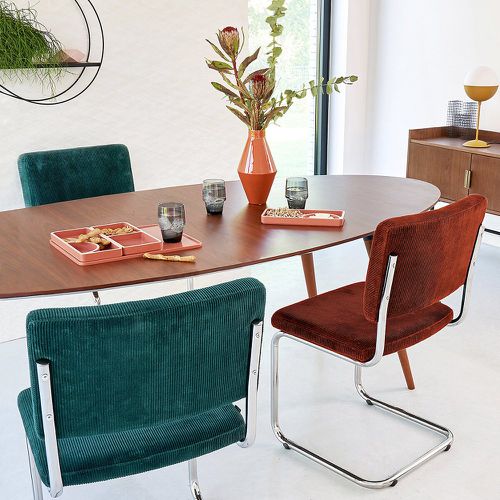 Watford Walnut Elliptical Dining Table (Seats 6-8) - LA REDOUTE INTERIEURS - Modalova