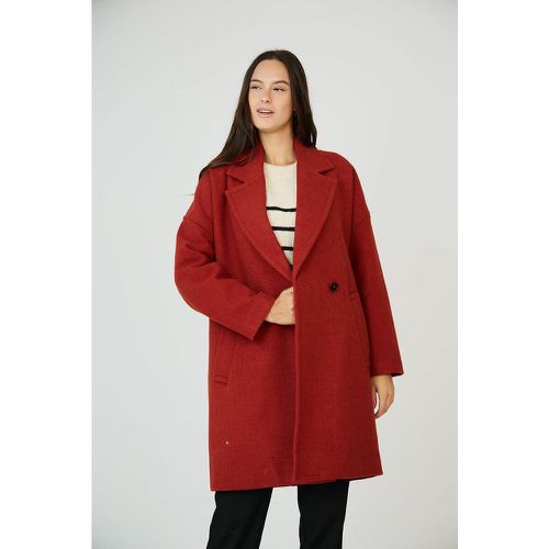 Mid-Length Coat with Tailored Collar - SEE U SOON - Modalova