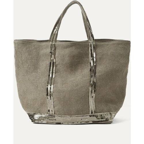 Linen Medium Tote Bag with Sequins - VANESSA BRUNO - Modalova