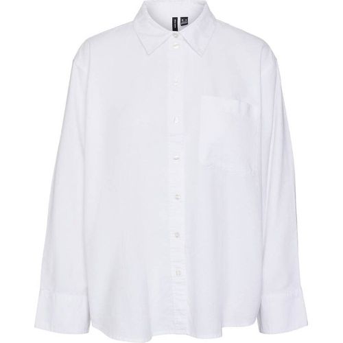 Cotton Pointed Collar Shirt in Loose Fit - Vero Moda - Modalova