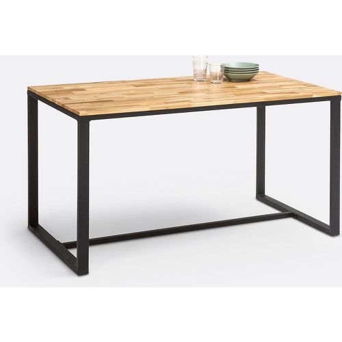 Hiba Oak & Steel Kitchen Table (Seats 4-6) - LA REDOUTE INTERIEURS - Modalova