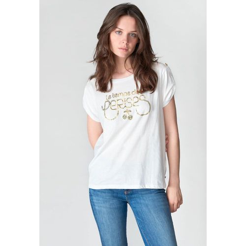 Cotton Metallic Logo T-Shirt - LE TEMPS DES CERISES - Modalova