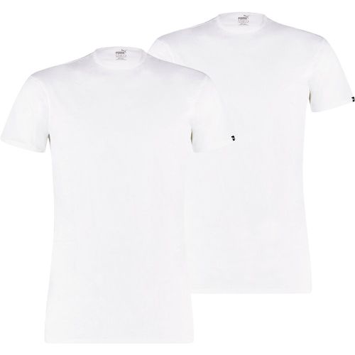 Pack of 2 T-Shirts in Cotton with Short Sleeves and Crew Neck - Puma - Modalova