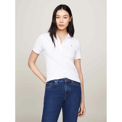 Cotton Polo Shirt with Short Sleeves - Tommy Hilfiger - Modalova