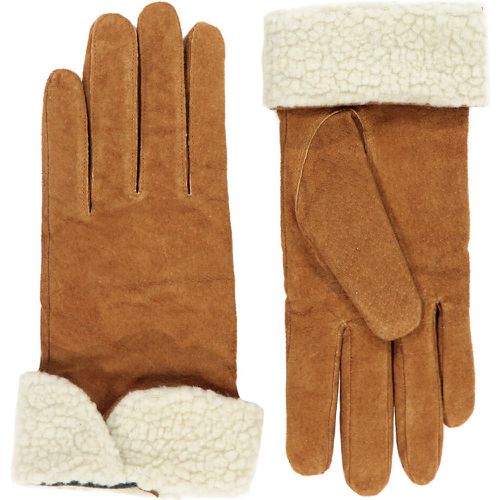 Leather Faux Fur Lined Gloves - LA REDOUTE COLLECTIONS - Modalova