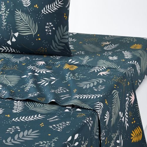 Suzanne Floral Cotton Percale 200 Thread Count Flat Sheet - LA REDOUTE INTERIEURS - Modalova