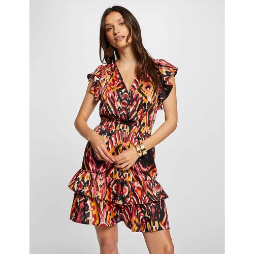 Recycled Printed Fitted Mini Dress - Morgan - Modalova