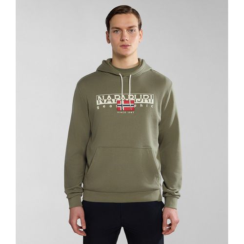 Aylmer Logo Print Hoodie in Cotton - Napapijri - Modalova