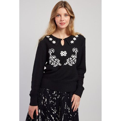 Caitline Floral Jumper with Peter Pan Collar - DERHY - Modalova