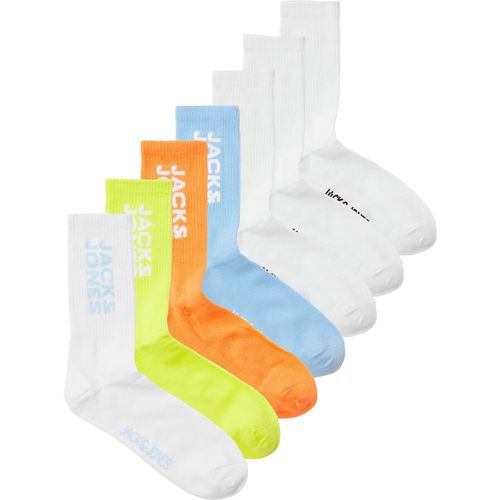 Pack of 7 Pairs of Socks in Cotton Mix - jack & jones - Modalova