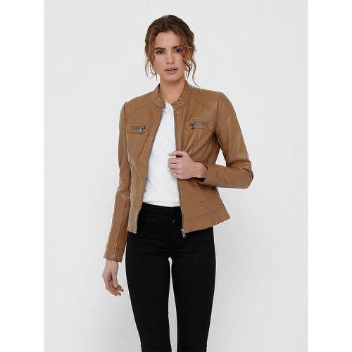 Faux Leather Jacket - Only - Modalova