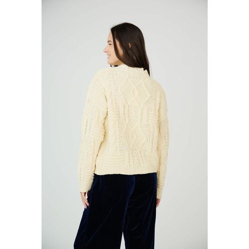 Chunky Knit Jumper with Crew Neck - SEE U SOON - Modalova