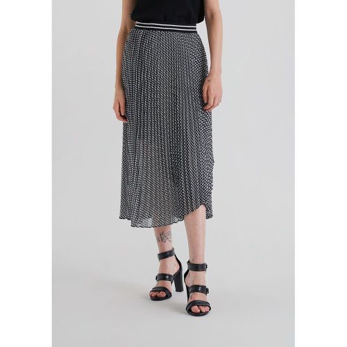 Graphic Print Pleated Skirt - IKKS - Modalova