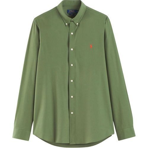 Plain Cotton Poplin Shirt with Embroidered Logo - Polo Ralph Lauren - Modalova