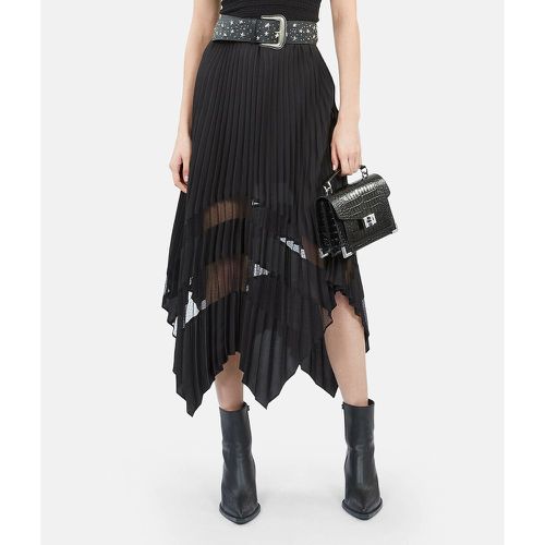 Asymmetric Pleated Midi Skirt - THE KOOPLES - Modalova