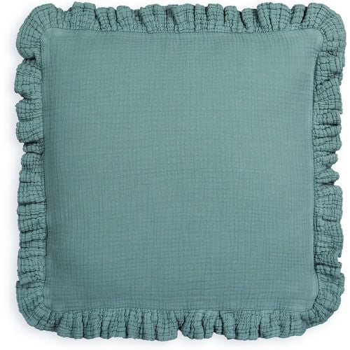 Kumla Ruffle 100% Cotton Muslin Cushion Cover - LA REDOUTE INTERIEURS - Modalova