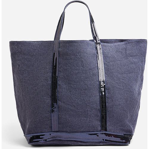 Linen Large Tote Bag with Sequin Trim - VANESSA BRUNO - Modalova