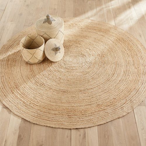 Hempy Hand Woven 250cm Diameter Round Jute Rug - AM.PM - Modalova