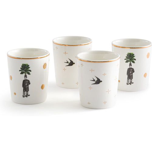 Set of 4 Porcelain Mugs - SAM BARON X LA REDOUTE INTERIEURS - Modalova