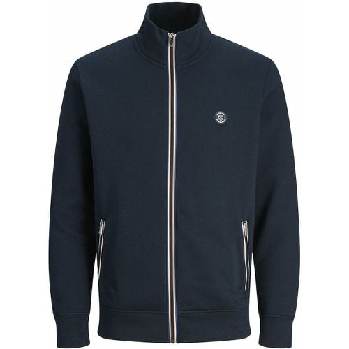 Cotton Mix Track Top with High Neck - jack & jones - Modalova