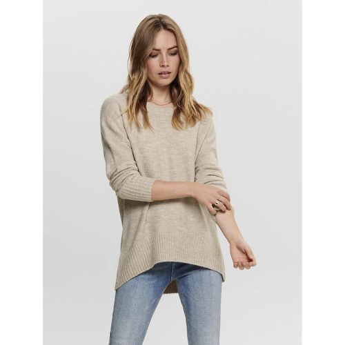 Asymmetric Crew Neck Jumper in Fine Knit - Only - Modalova