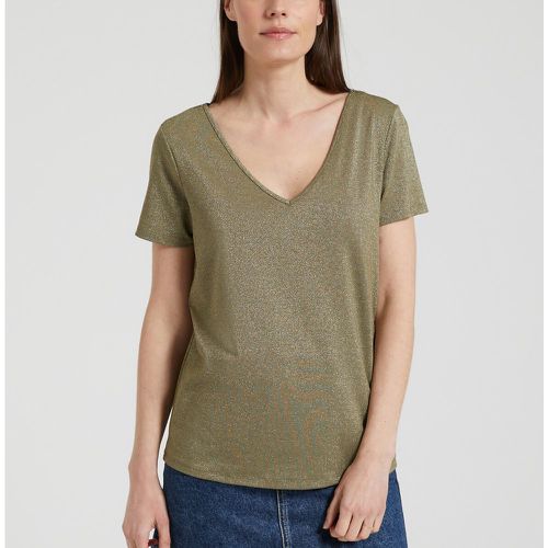 Sparkly V-Neck T-Shirt - Vila - Modalova