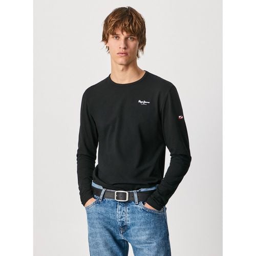 Original Stretch Cotton T-Shirt with Long Sleeves - Pepe Jeans - Modalova