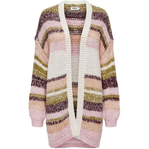 Multicolour Stripe Long Cardigan - Only - Modalova