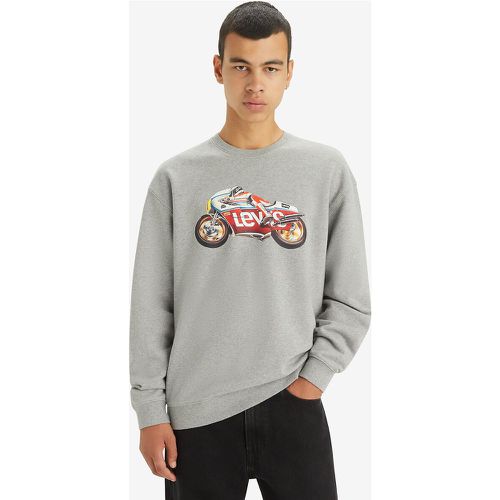 Oversize Batwing Motorbike Sweatshirt in Cotton with Crew Neck - Levi's - Modalova