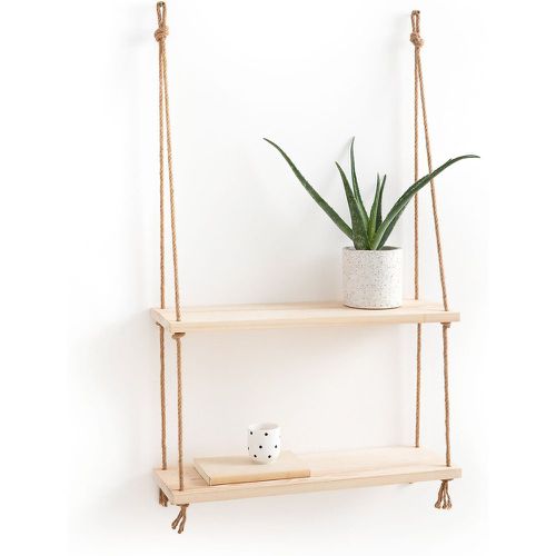 Mareo 60cm Double Pine & Rope Wall Shelf - LA REDOUTE INTERIEURS - Modalova