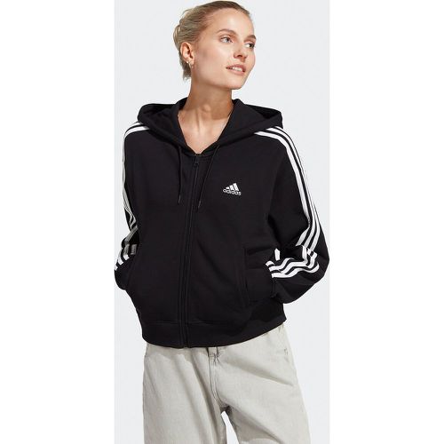 Essentials 3-Stripes Zip-Up Hoodie in Cotton - ADIDAS SPORTSWEAR - Modalova