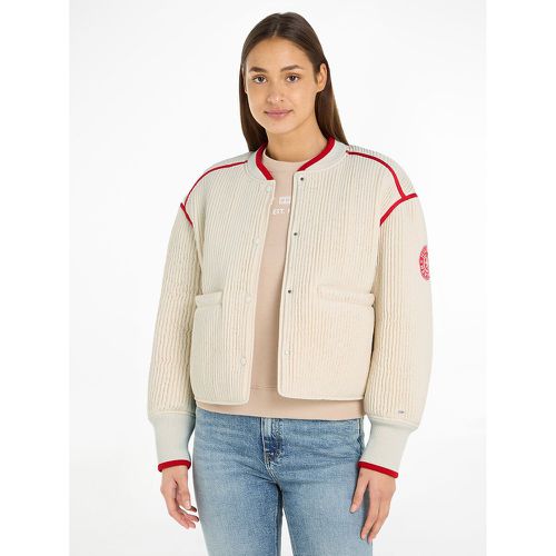 Cropped Zipped Bomber Jacket - Tommy Hilfiger - Modalova