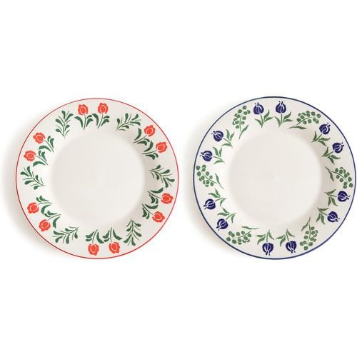 Set of 4 Lysor Floral Porcelain Plates - LA REDOUTE INTERIEURS - Modalova