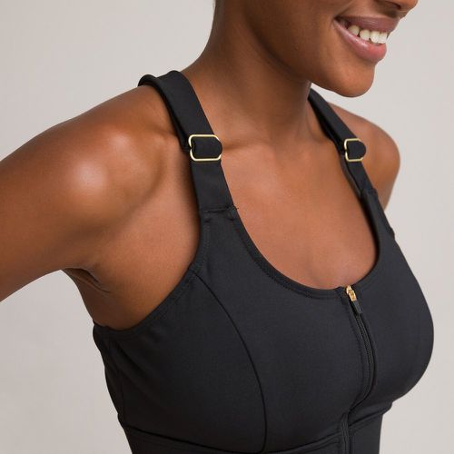 Zipped Sports Bra - LA REDOUTE COLLECTIONS - Modalova