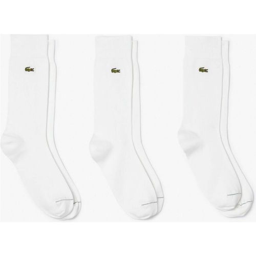 Pack of 3 Pairs of Socks in Plain Cotton Jersey Mix - Lacoste - Modalova