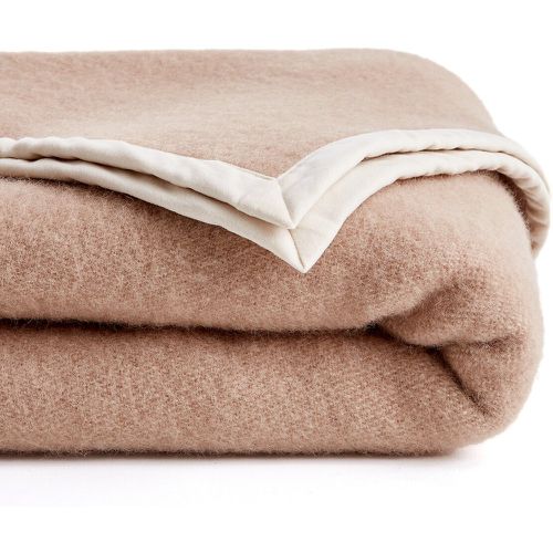 Morzine Two-Tone 100% Wool Blanket - LA REDOUTE INTERIEURS - Modalova