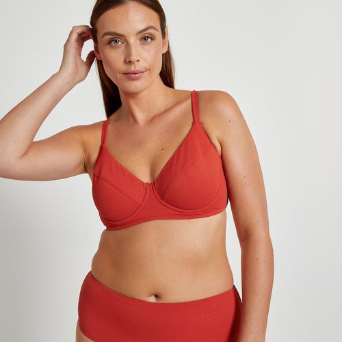 Textured Full Coverage Bikini Top - LA REDOUTE COLLECTIONS PLUS - Modalova