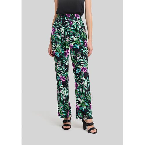 Wide Leg Trousers in Tropical Print - IKKS - Modalova