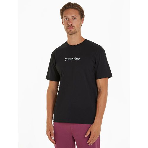 Cotton Hero Logo T-Shirt with Crew Neck - Calvin Klein - Modalova