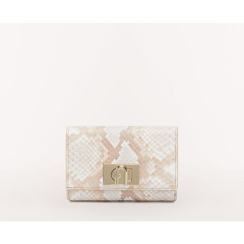 Compact Wallet in Mock Croc Leather - FURLA - Modalova