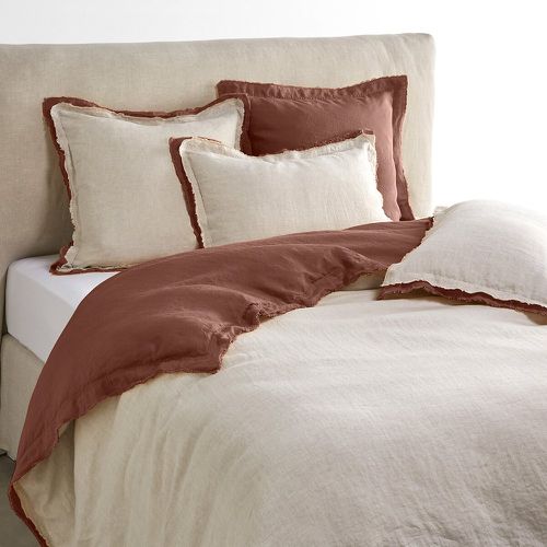 Alhanasia Double Fringe 100% Washed Linen Duvet Cover - AM.PM - Modalova