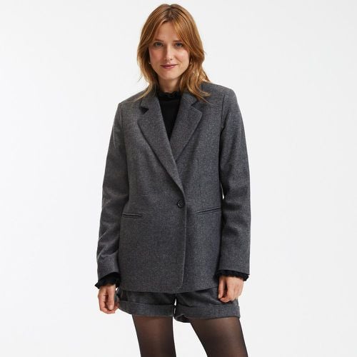 Long Oversize Blazer in Recycled Wool Blend - LA REDOUTE COLLECTIONS - Modalova