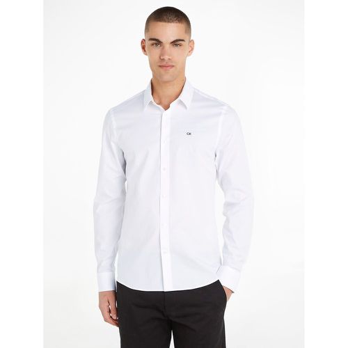 Cotton Poplin Shirt in Slim Stretch - Calvin Klein - Modalova