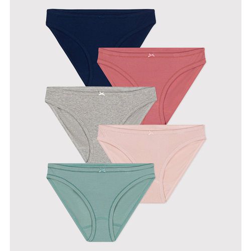 Pack of 5 Knickers in Cotton - PETIT BATEAU - Modalova