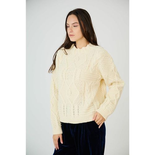 Chunky Knit Jumper with Crew Neck - SEE U SOON - Modalova