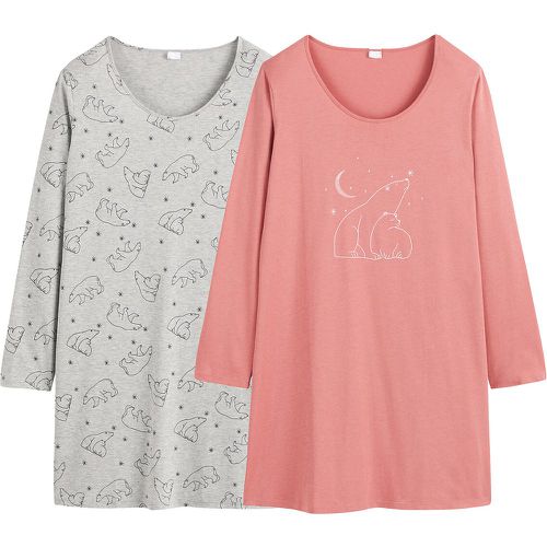 Pack of 2 Nightshirts with Long Sleeves - SO'HOME - Modalova