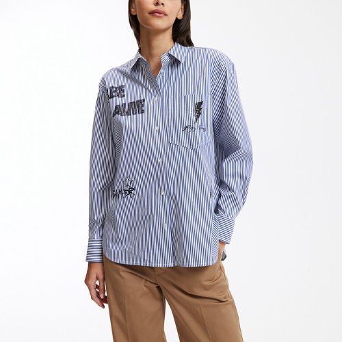 Striped Cotton Mix Shirt - FREEMAN T. PORTER - Modalova